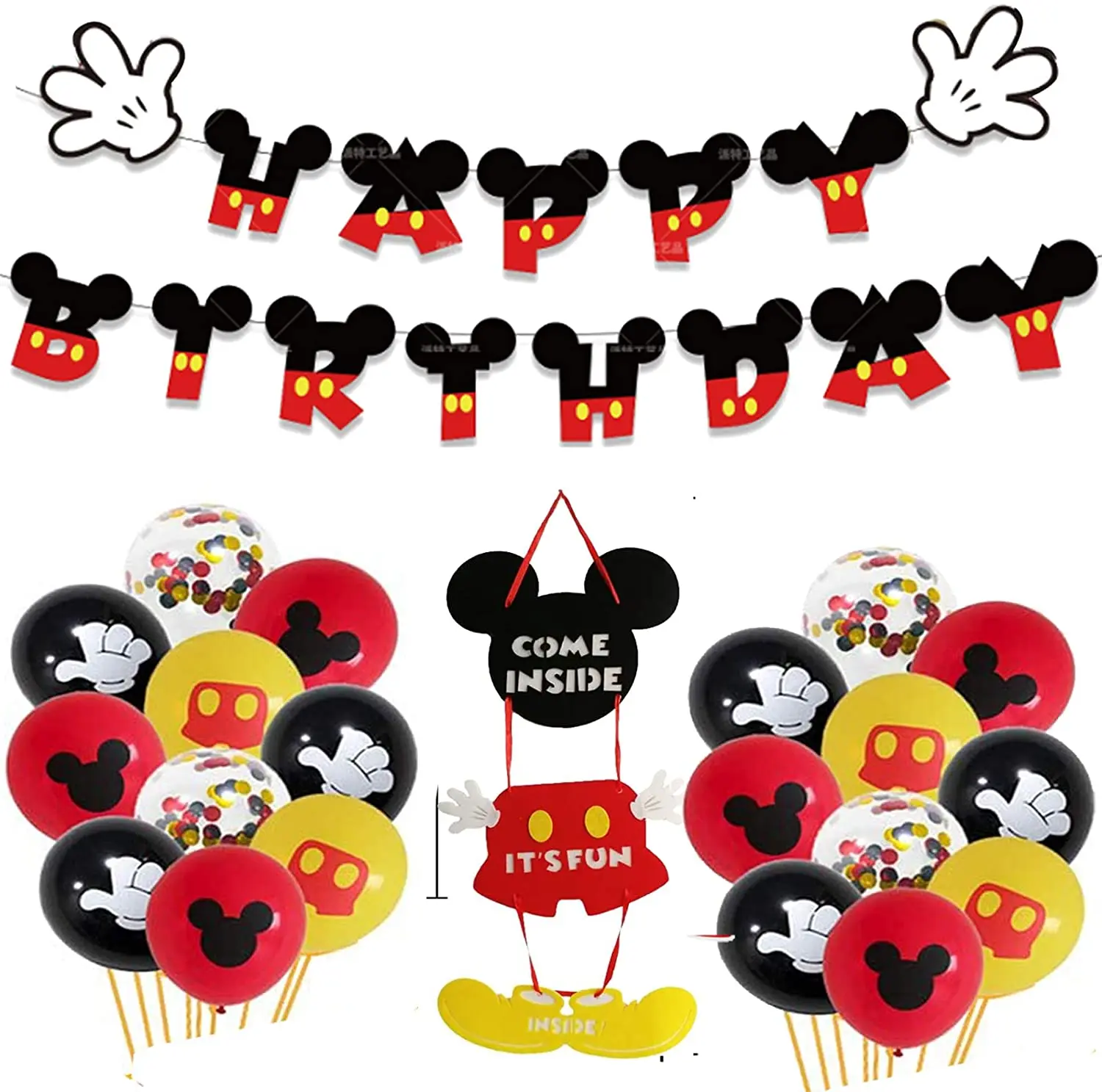 Cartoon Mickey Mouse Party Decorations Happy Birthday Banner Latex Balloons Door Sign for Kids Birthday Party Favor Supplies
Cartoon Mickey Mouse Party Decorations Happy Birthday Banner Latex Balloons Door Sign for Kids Birthday Party Favor Supplies