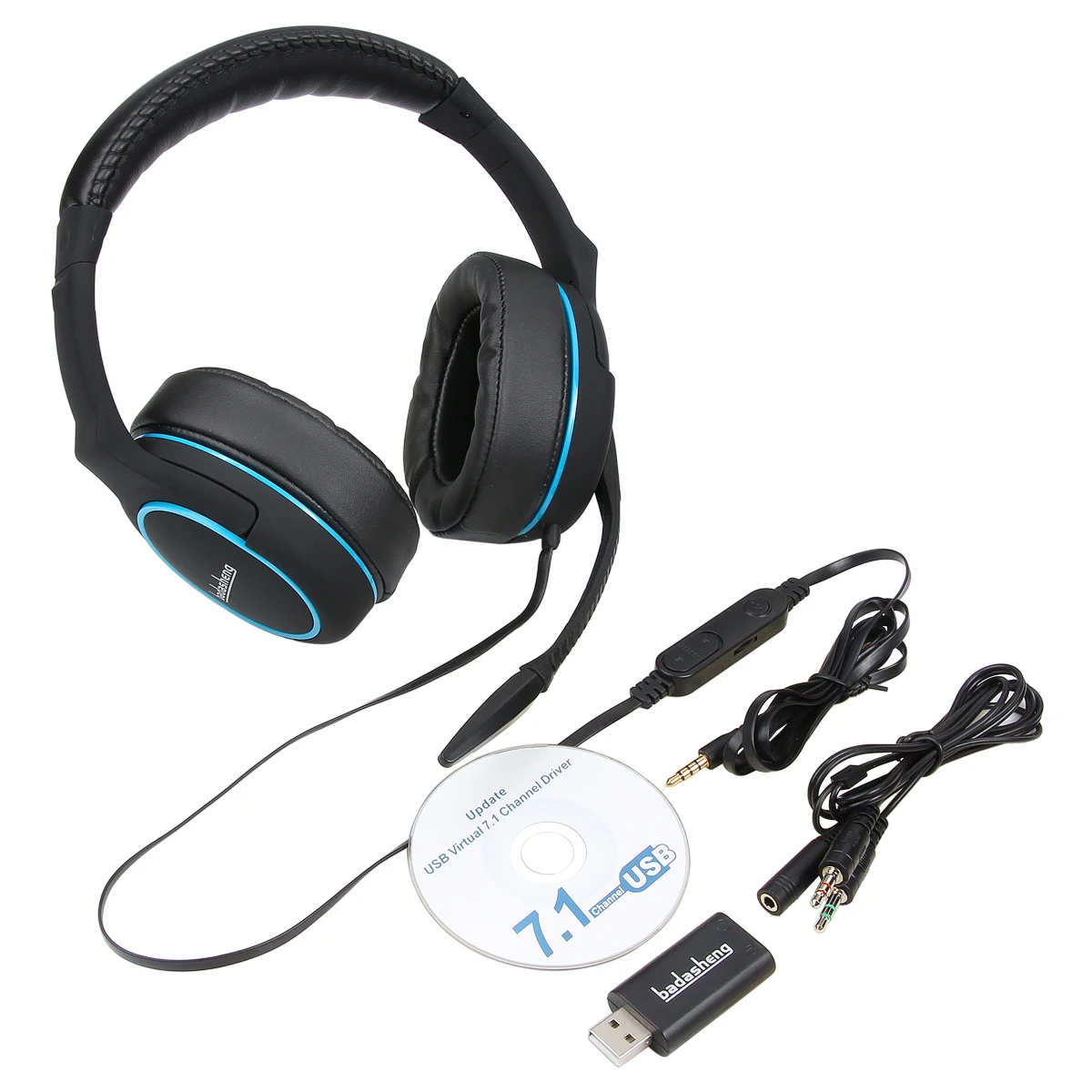 USB 7.1 surround Wired Headset Gamer PC 3.5mm PS4 Headsets Surround Sound & HD Microphone Gaming Overear Laptop Tablet Gamer
USB 7.1 surround Wired Headset Gamer PC 3.5mm PS4 Headsets Surround Sound & HD Microphone Gaming Overear Laptop Tablet Gamer
