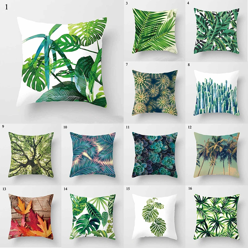 Tropical Leaf Cactus Pillow Case Sofa Deocrative Cushion Cover Polyester Throw Pillows Pillowcase Home Decor Pillow pillowcase
Tropical Leaf Cactus Pillow Case Sofa Deocrative Cushion Cover Polyester Throw Pillows Pillowcase Home Decor Pillow pillowcase