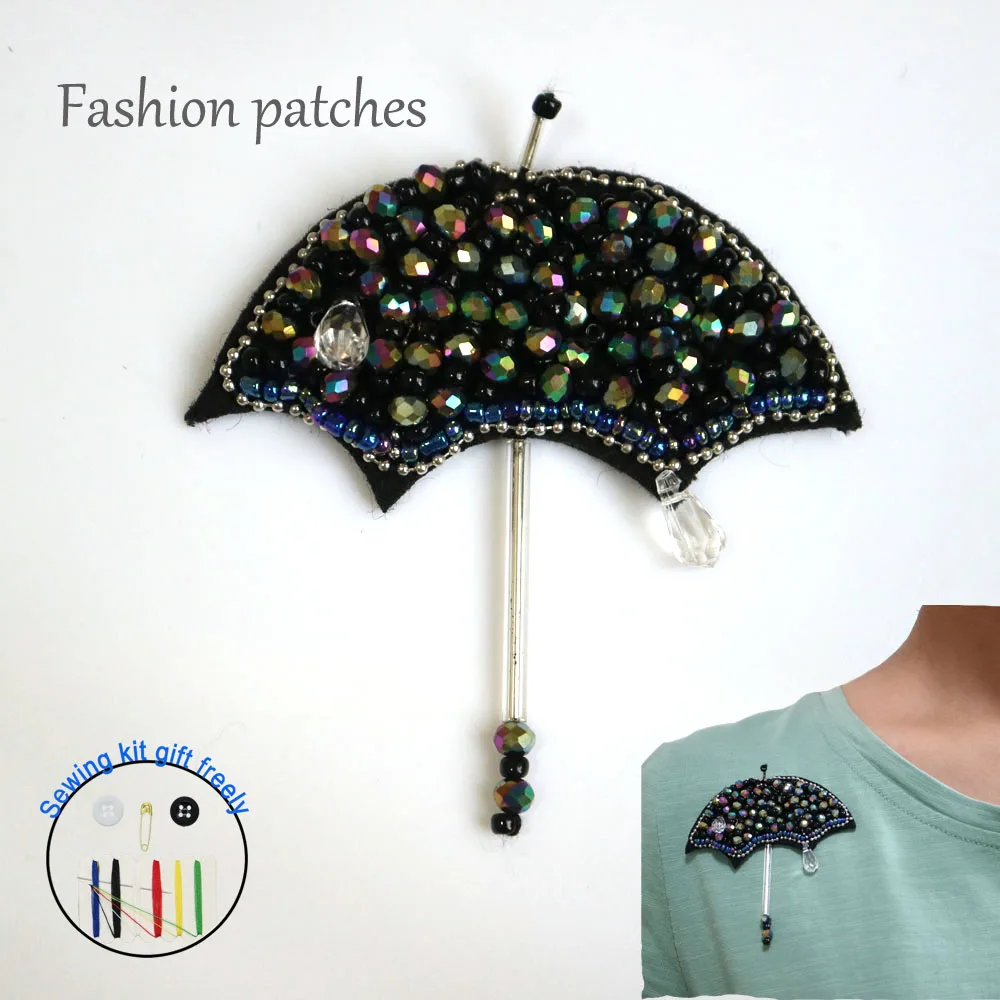 Fashion umbrella rhinestone beaded Patches for clothes Sew on sequins patch badge Applique embroidered parches bordados para
Fashion umbrella rhinestone beaded Patches for clothes Sew on sequins patch badge Applique embroidered parches bordados para