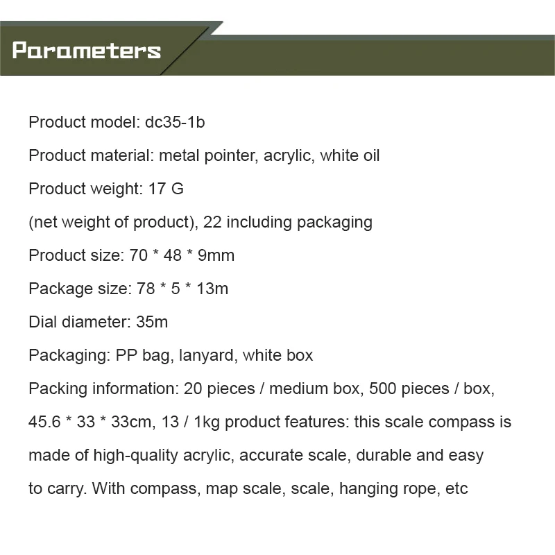 Outdoor Camping Hiking Compass Compass Proportional Footprint Travel Military Compass Tools Map Scale Measuring
Outdoor Camping Hiking Compass Compass Proportional Footprint Travel Military Compass Tools Map Scale Measuring