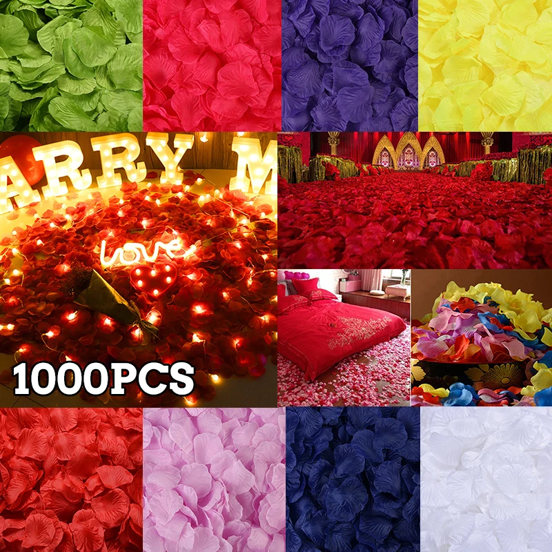 100-1000Pcs Multicolor Fake Rose Petals Artificial Dried Flower Silk Rose Petals Leaves for Wedding Party Decoration Accessories
100-1000Pcs Multicolor Fake Rose Petals Artificial Dried Flower Silk Rose Petals Leaves for Wedding Party Decoration Accessories