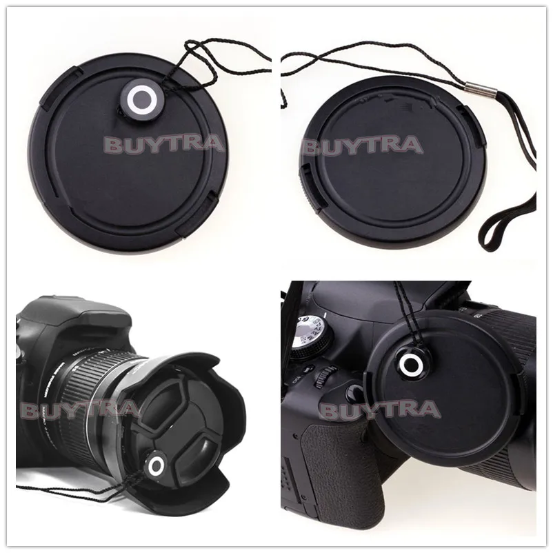 

1/5 шт Защитная крышка для объектива в комплекте с верёвочкой для цифровой зеркальной камеры Nikon Canon Sony фронтальные Чехлы Pentax