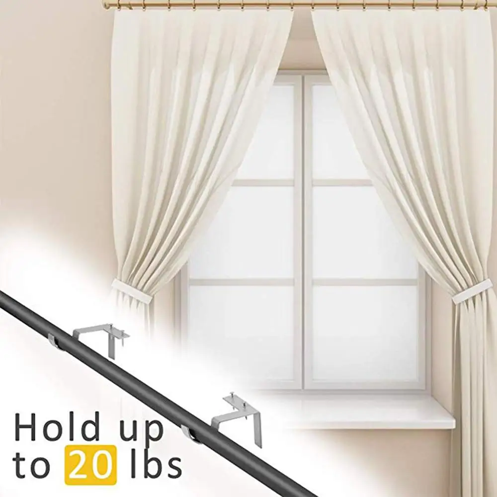 2pcs Curtain Rod Bracket Window Accessories Metal Structure Hanging Support Bracket DIY Home Hook for Window Decoration
2pcs Curtain Rod Bracket Window Accessories Metal Structure Hanging Support Bracket DIY Home Hook for Window Decoration