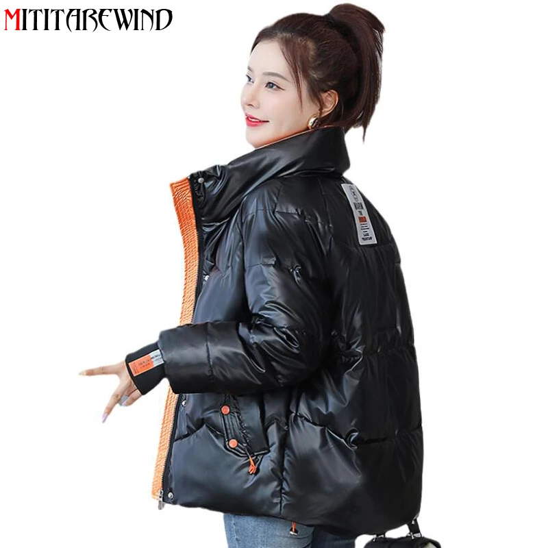 2021 New Design Winter Parkas Jackets Women Korean Fashion Stand Collar Thick Warm Windbreaker Bright Coat Women Puffer Jacket
2021 New Design Winter Parkas Jackets Women Korean Fashion Stand Collar Thick Warm Windbreaker Bright Coat Women Puffer Jacket