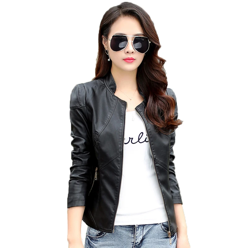 JCHB 2021 stand new women's collar short slim fashion Leather coat women's coat large size leather jacket
JCHB 2021 stand new women's collar short slim fashion Leather coat women's coat large size leather jacket