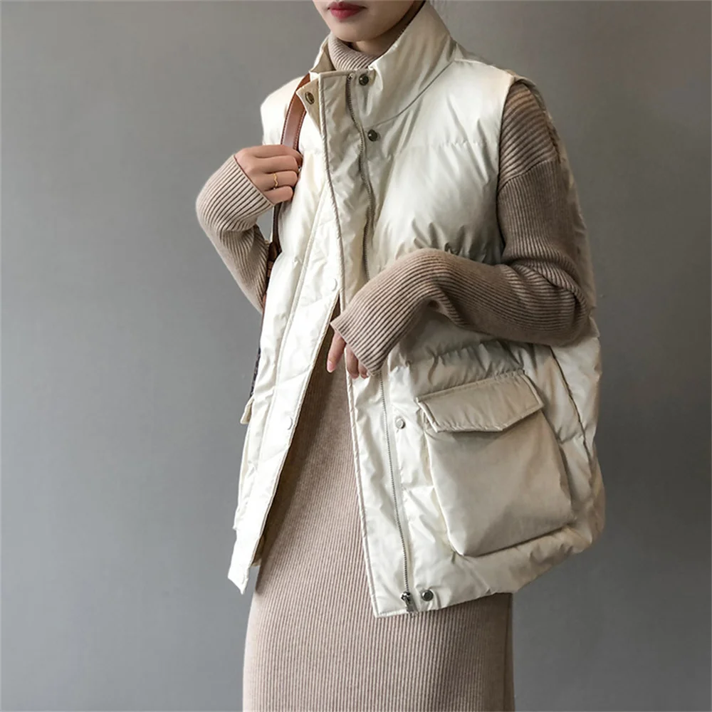 대한민국 PU Cotton Gentle Women Sleeveless Coats Winter Chic Stand Hot Casual 2021 Warm Loose High Quality Streetwear Jackets
대한민국 PU Cotton Gentle Women Sleeveless Coats Winter Chic Stand Hot Casual 2021 Warm Loose High Quality Streetwear Jackets