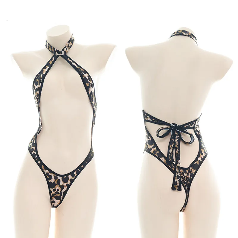 Japanese Lolita Sexy Leopard Printing Open Chest High Split Sukumizu Halter 1 pcs Bikini Anime Pajamas Hollow Lace Up Underwear
Japanese Lolita Sexy Leopard Printing Open Chest High Split Sukumizu Halter 1 pcs Bikini Anime Pajamas Hollow Lace Up Underwear