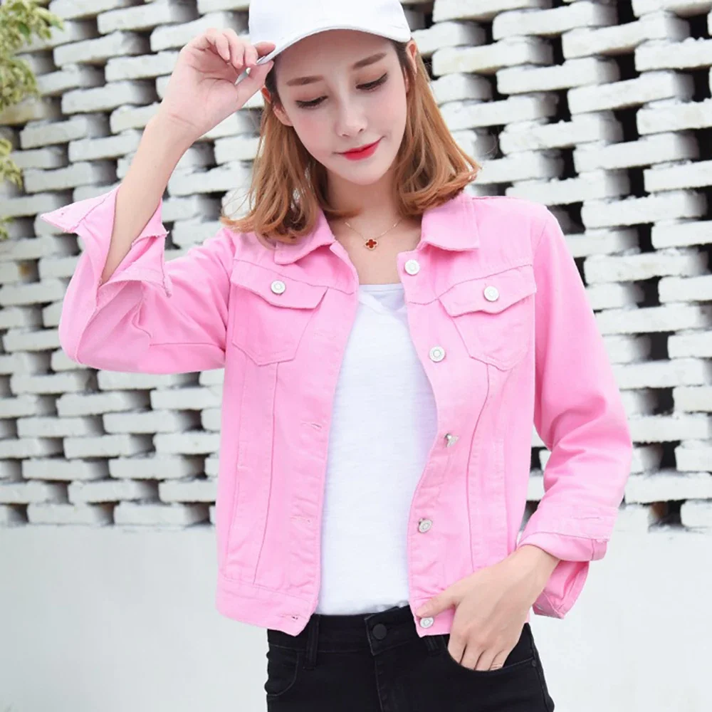 Women Jeans Jacket Coats 2022 Autumn Candy Color Casual Short Denim Jacket Chaqueta Mujer Casaco Jaqueta Feminina
Women Jeans Jacket Coats 2022 Autumn Candy Color Casual Short Denim Jacket Chaqueta Mujer Casaco Jaqueta Feminina