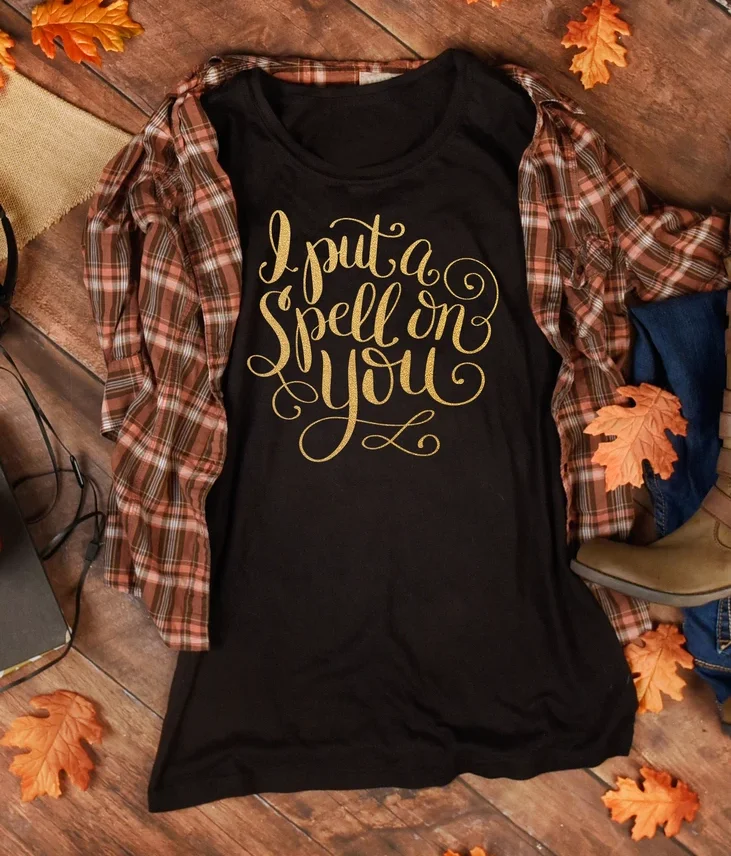 I put a spell on you t shirt women fashion graphic funny slogan witch Halloween hipster pure cotton funny aesthetic tees tops
I put a spell on you t shirt women fashion graphic funny slogan witch Halloween hipster pure cotton funny aesthetic tees tops