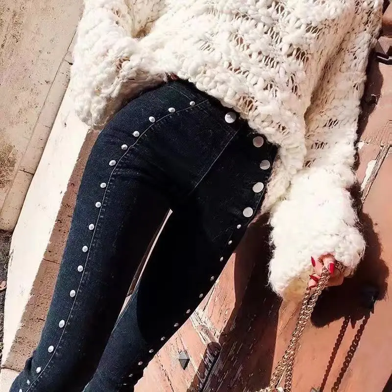 Lady jewelry diamond embroidered street denim pants women light blue hallow out hole jeans punk fashion ankle leggings
Lady jewelry diamond embroidered street denim pants women light blue hallow out hole jeans punk fashion ankle leggings