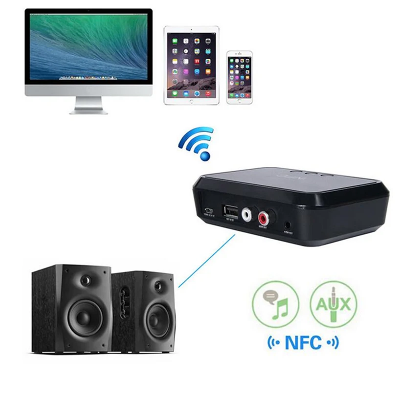 Bluetooth-приемник Chiclits NFC/USB-диск для чтения музыки стерео беспроводной адаптер 3 5 мм