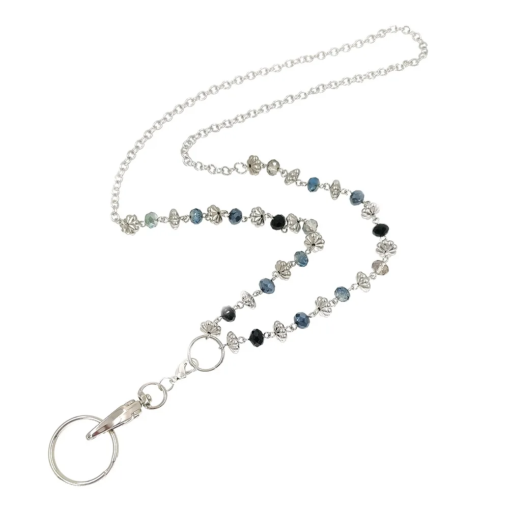 Black Blue Beads Women's Fashion Lanyard Necklace Beaded Lanyard Chain Keys ID Name Badge Card Holder
Black Blue Beads Women's Fashion Lanyard Necklace Beaded Lanyard Chain Keys ID Name Badge Card Holder