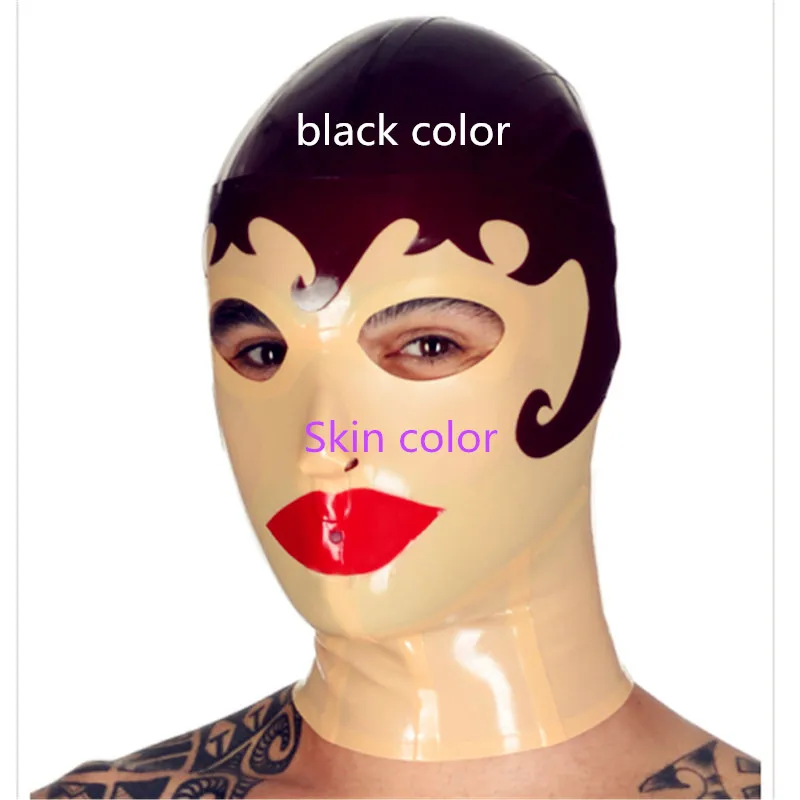 hard face hood Latex mask fetish latex hood with Zip on Back latex mask bandage Costumes Accessories for Party halloween
hard face hood Latex mask fetish latex hood with Zip on Back latex mask bandage Costumes Accessories for Party halloween
