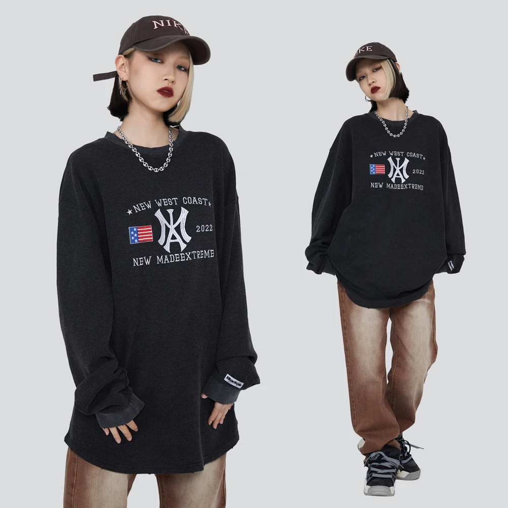 Distress Hip Hop Women Sweatshirt Oversized Long Sleeve Top Goth Harajuku Streetwear Vintage Gothic Clothes Loose Anime Hoodies
Distress Hip Hop Women Sweatshirt Oversized Long Sleeve Top Goth Harajuku Streetwear Vintage Gothic Clothes Loose Anime Hoodies