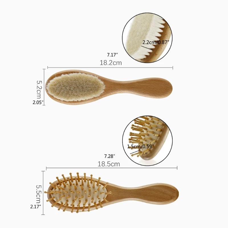 3Pcs Baby Hairbrush and Comb Set Newborn Natural Wool Comb Hair Brush Infant Head Massager Baby Registry Gift
3Pcs Baby Hairbrush and Comb Set Newborn Natural Wool Comb Hair Brush Infant Head Massager Baby Registry Gift