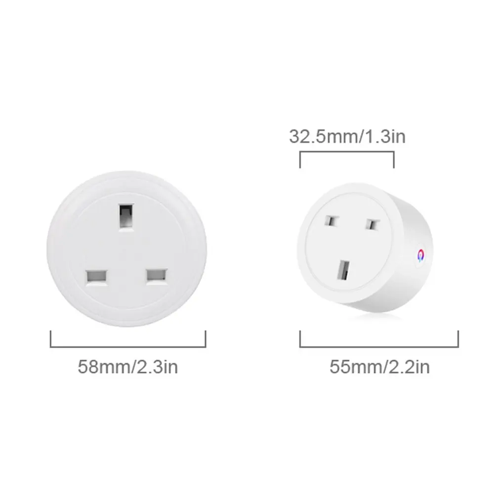 WiFi Smart Wireless Plug EU US UK Adaptor Remote Voice Control Power Energy Monitor Outlet Timer Socket for Alexa Google Home
WiFi Smart Wireless Plug EU US UK Adaptor Remote Voice Control Power Energy Monitor Outlet Timer Socket for Alexa Google Home