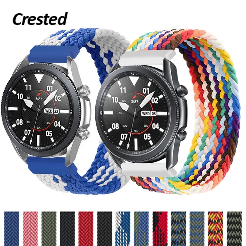 20mm 22mm Braided Solo Loop Band for Samsung Galaxy watch 3 46mm 42mm active 2 40mm 44mm Gear S3 bracelet Huawei GT2 Pro strap 
20mm 22mm Braided Solo Loop Band for Samsung Galaxy watch 3 46mm 42mm active 2 40mm 44mm Gear S3 bracelet Huawei GT2 Pro strap