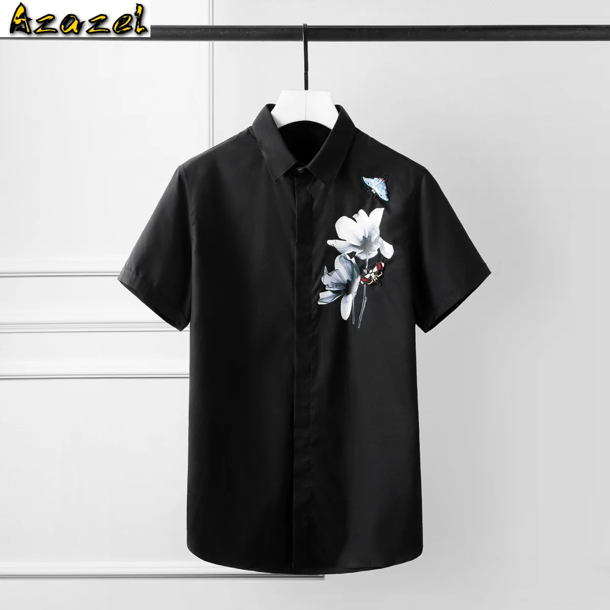 Summer Short Sleeve Mens Shirts Plus Size 4xl Printing Embroidery Solid Color Mens Dress Shirts Casual Party Shirts Man
Summer Short Sleeve Mens Shirts Plus Size 4xl Printing Embroidery Solid Color Mens Dress Shirts Casual Party Shirts Man