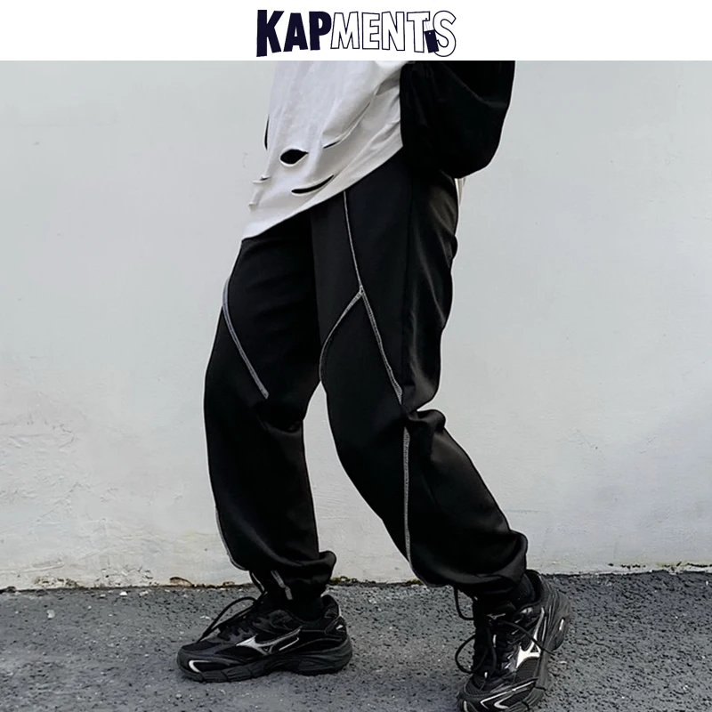 KAPMENTS Men Japanese Streetwear Joggers Pants 2022 Mens Patchwork Hip Hop Sweatpants Male Korean Casual Loose Black Harem Pants
KAPMENTS Men Japanese Streetwear Joggers Pants 2022 Mens Patchwork Hip Hop Sweatpants Male Korean Casual Loose Black Harem Pants