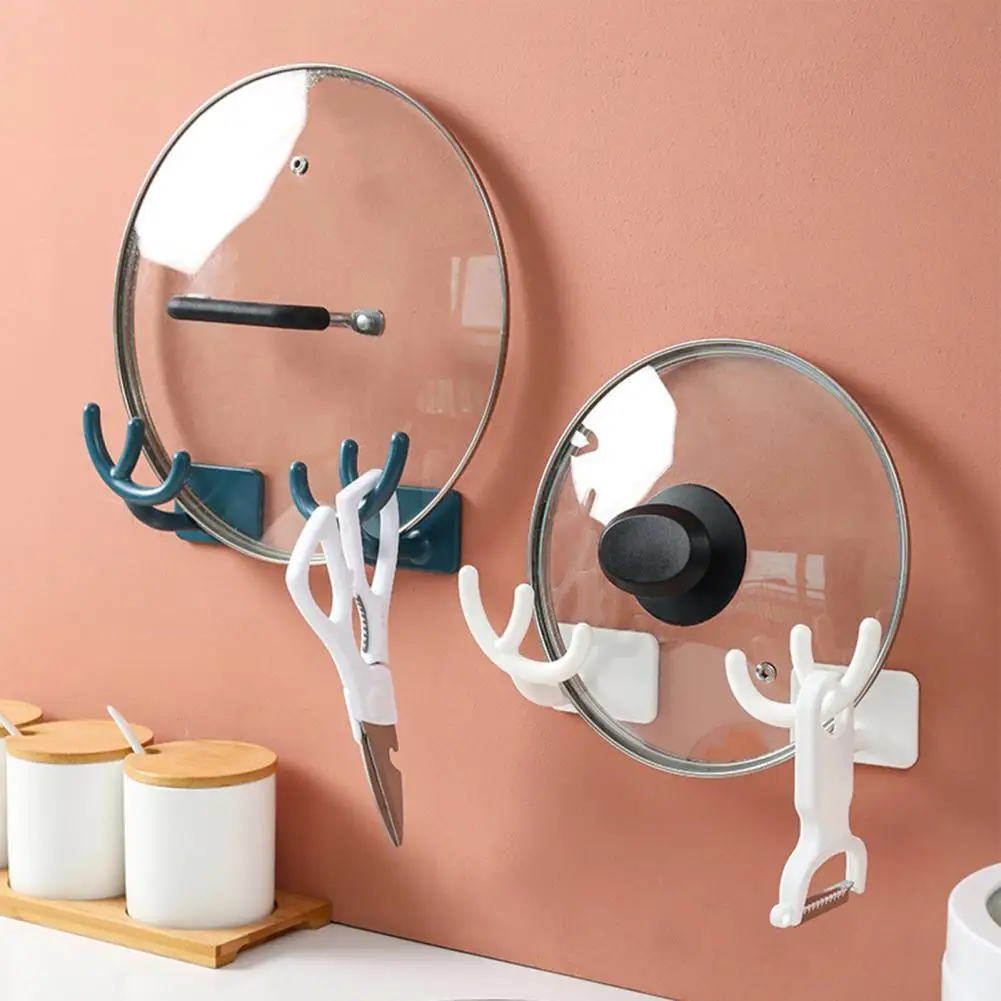 1 Pair Pots Lids Rack Wall Mount Strong Loading Pp Plastic Self Adhesive Pot Lid Organizer Multi-purpose Kitchen Storage Rack
1 Pair Pots Lids Rack Wall Mount Strong Loading Pp Plastic Self Adhesive Pot Lid Organizer Multi-purpose Kitchen Storage Rack