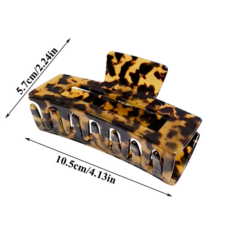 2021 New Ins Large Geometric Hollow Square Tortoiseshell Leopard Acetate Hair Clip Hair Claw for Women Hair Accessories
2021 New Ins Large Geometric Hollow Square Tortoiseshell Leopard Acetate Hair Clip Hair Claw for Women Hair Accessories