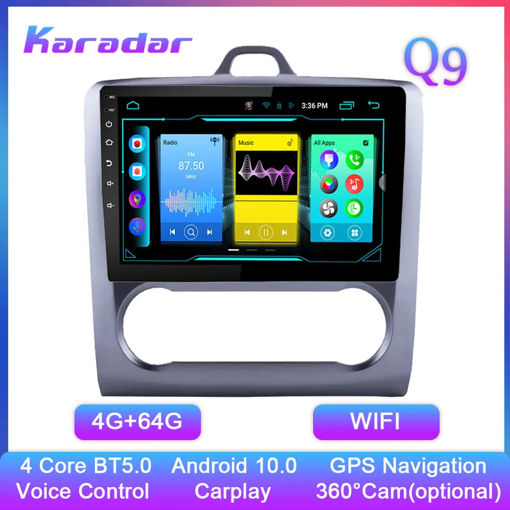 Android Car Radio Q9 for Ford Focus 2005-2011 Autoradio 2 Din WIFI 4+4 Core GPS Navigation Stereo Multimedia Play Voice Control
Android Car Radio Q9 for Ford Focus 2005-2011 Autoradio 2 Din WIFI 4+4 Core GPS Navigation Stereo Multimedia Play Voice Control