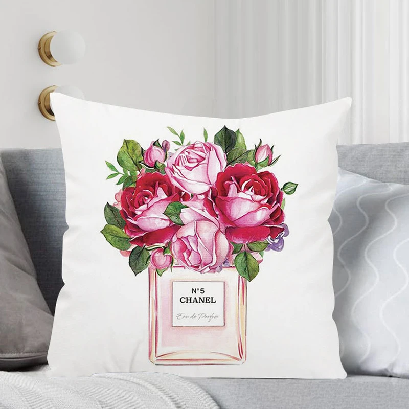 Perfume Bottle Flowers Pillowcase Fashion Women Favor Cushion Cover Home Decorative Plush Perfume Sofa Pillow Cover
Perfume Bottle Flowers Pillowcase Fashion Women Favor Cushion Cover Home Decorative Plush Perfume Sofa Pillow Cover