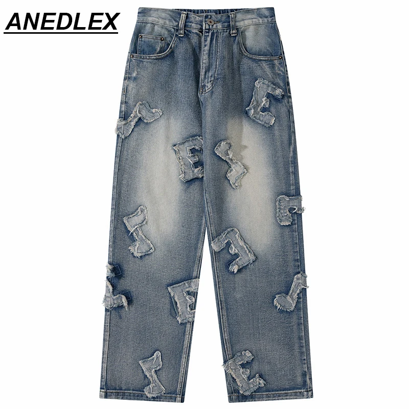 Hip Hop Street Denim Pants 2021 Men Streetwear Letter Embroidered Denim Pants Harajuku Cotton Autumn Winter Denim Wide Leg Pants
Hip Hop Street Denim Pants 2021 Men Streetwear Letter Embroidered Denim Pants Harajuku Cotton Autumn Winter Denim Wide Leg Pants