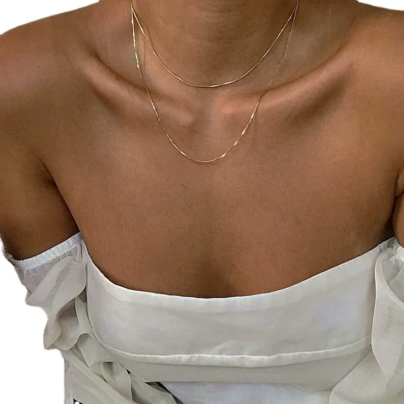 2021 Chocker Collar for Girl Kpop Women Neck Chain Gold Chains Necklaces Thin Chain on The Neck Minimalist Pendant Jewelry
2021 Chocker Collar for Girl Kpop Women Neck Chain Gold Chains Necklaces Thin Chain on The Neck Minimalist Pendant Jewelry