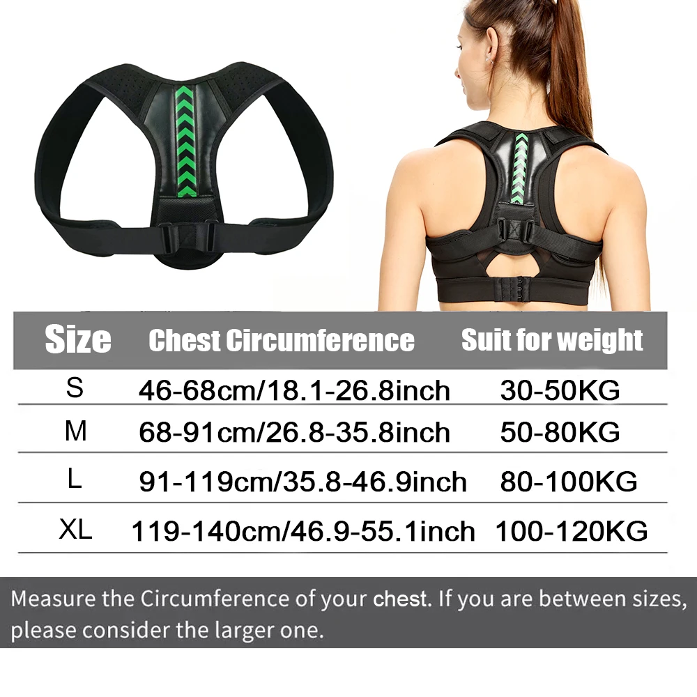 Adjustable Back Shoulder Posture Corrector Belt Clavicle Spine Support Reshape Your Body Home Office Sport Upper Back Neck Brace
Adjustable Back Shoulder Posture Corrector Belt Clavicle Spine Support Reshape Your Body Home Office Sport Upper Back Neck Brace