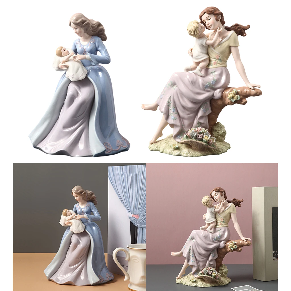 Lovely Mother Holding Baby Sculpted Figurine Decorative Ceramic Crafts Sculptures Home Living Room Decor Housewarming Gifts
Lovely Mother Holding Baby Sculpted Figurine Decorative Ceramic Crafts Sculptures Home Living Room Decor Housewarming Gifts