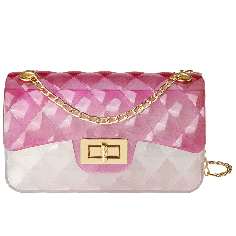 handbag is pure and fresh and sweet ling grid lock small bread one shoulder inclined shoulder bag color jelly packages
handbag is pure and fresh and sweet ling grid lock small bread one shoulder inclined shoulder bag color jelly packages