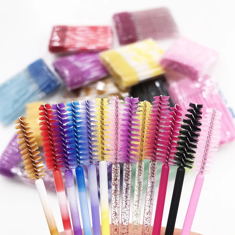Eyelash brush makeup brushes 50pcs individual disposable mascara applicator comb wand lash makeup brushes tools 16colors
Eyelash brush makeup brushes 50pcs individual disposable mascara applicator comb wand lash makeup brushes tools 16colors
