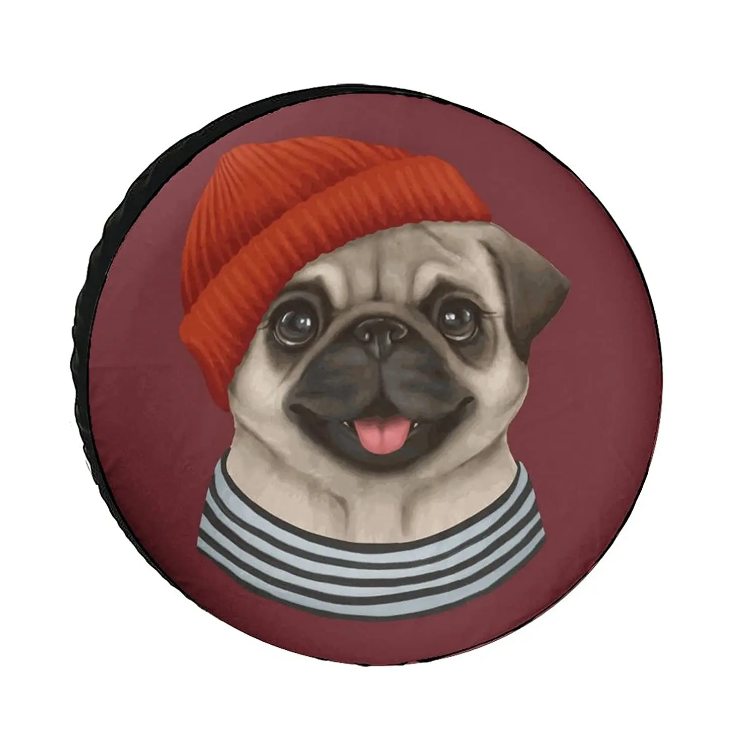 Cute Pug Dog Universe Exploration Tire Covers Wheel Cover Protectors Weatherproof UV Protection Spare Tire Cover
Cute Pug Dog Universe Exploration Tire Covers Wheel Cover Protectors Weatherproof UV Protection Spare Tire Cover
