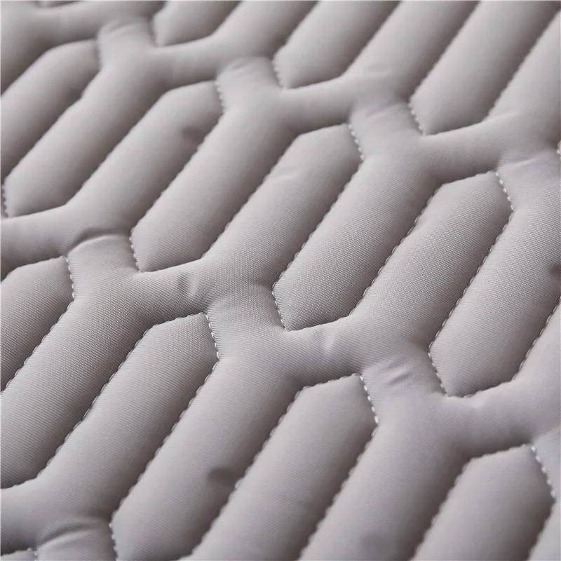 Latex Bed Mat Cool Summer Sleeping Mat Comfortable Quilting Bed Mattress Protection Pad Pillowcase Solid Green Grey 150x200 New