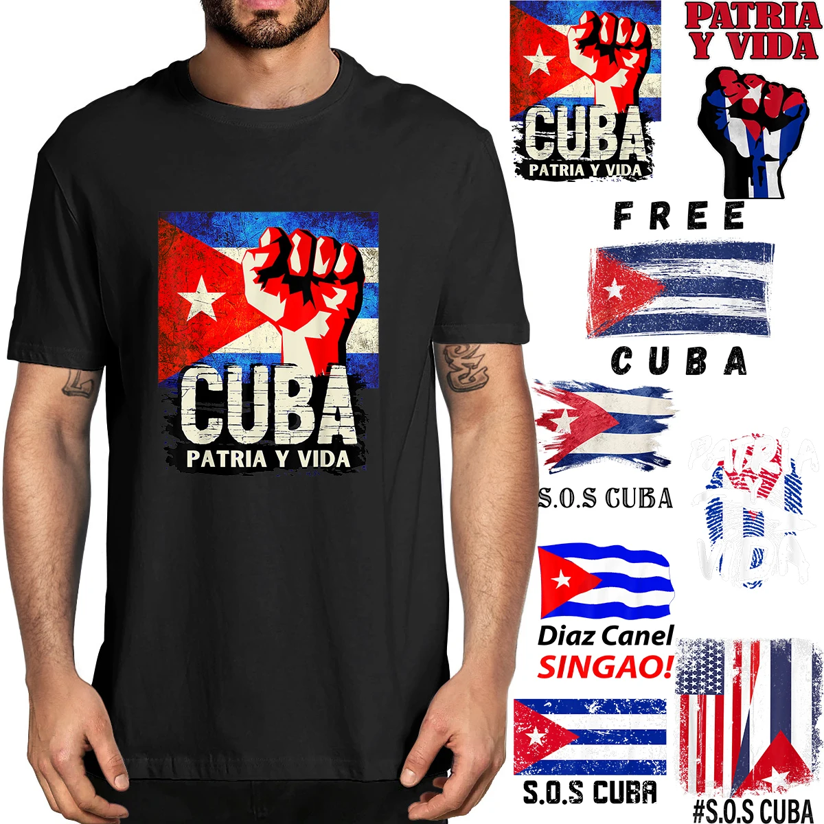 100% Cotton Cuba Patria Y Vida Flag Vintage Unisex Oversized Men Novelty T-Shirt Women Casual Soft Streetwear EU Size Tee Gift
100% Cotton Cuba Patria Y Vida Flag Vintage Unisex Oversized Men Novelty T-Shirt Women Casual Soft Streetwear EU Size Tee Gift