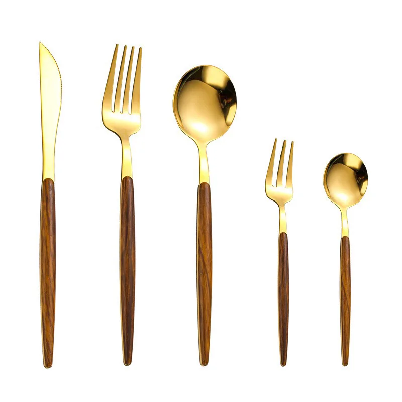 5Pcs Stainless Steel Dishes Tableware Imitation Wood Handle Table Knife Fork Spoons Cutlery Dinnerware Travel Kitchen Tools
5Pcs Stainless Steel Dishes Tableware Imitation Wood Handle Table Knife Fork Spoons Cutlery Dinnerware Travel Kitchen Tools