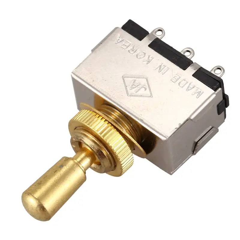 ABUO-Metal Electric Guitar 3 Way Box Toggle Switch For With Metal Tip (Gold)
ABUO-Metal Electric Guitar 3 Way Box Toggle Switch For With Metal Tip (Gold)