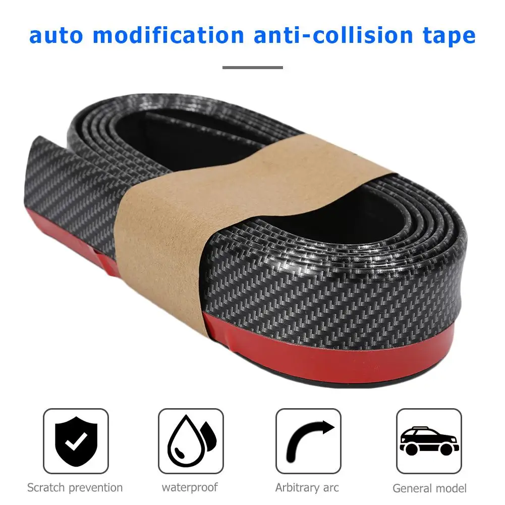 Car Door Bumper Spoiler Protector 2.5m Carbon Fiber Anti-collision Strip Black Beautiful and Practical High Grade Effect
Car Door Bumper Spoiler Protector 2.5m Carbon Fiber Anti-collision Strip Black Beautiful and Practical High Grade Effect