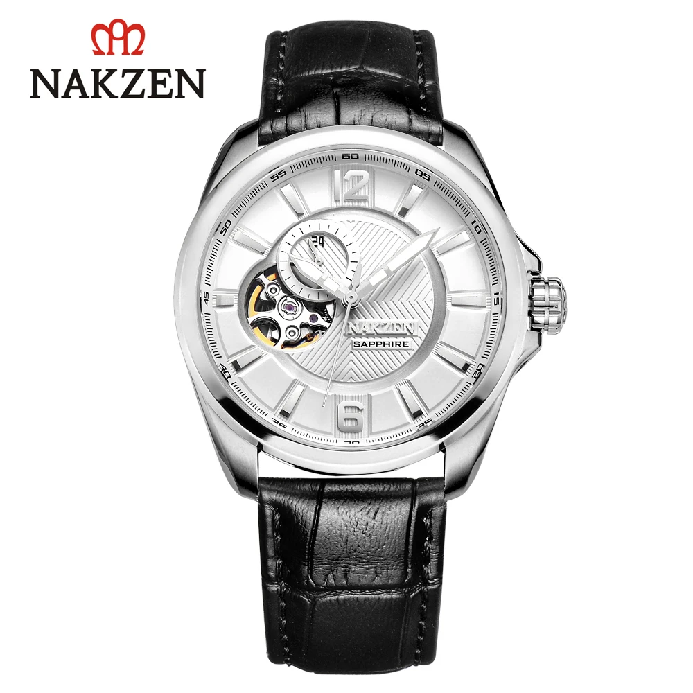 NAKZEN Mechanical Automatic Watch Men Wrist Watches NH39 Brand Sapphire Luxury Skeleton Tourbillon Watch Clock Relogio Masculino
NAKZEN Mechanical Automatic Watch Men Wrist Watches NH39 Brand Sapphire Luxury Skeleton Tourbillon Watch Clock Relogio Masculino