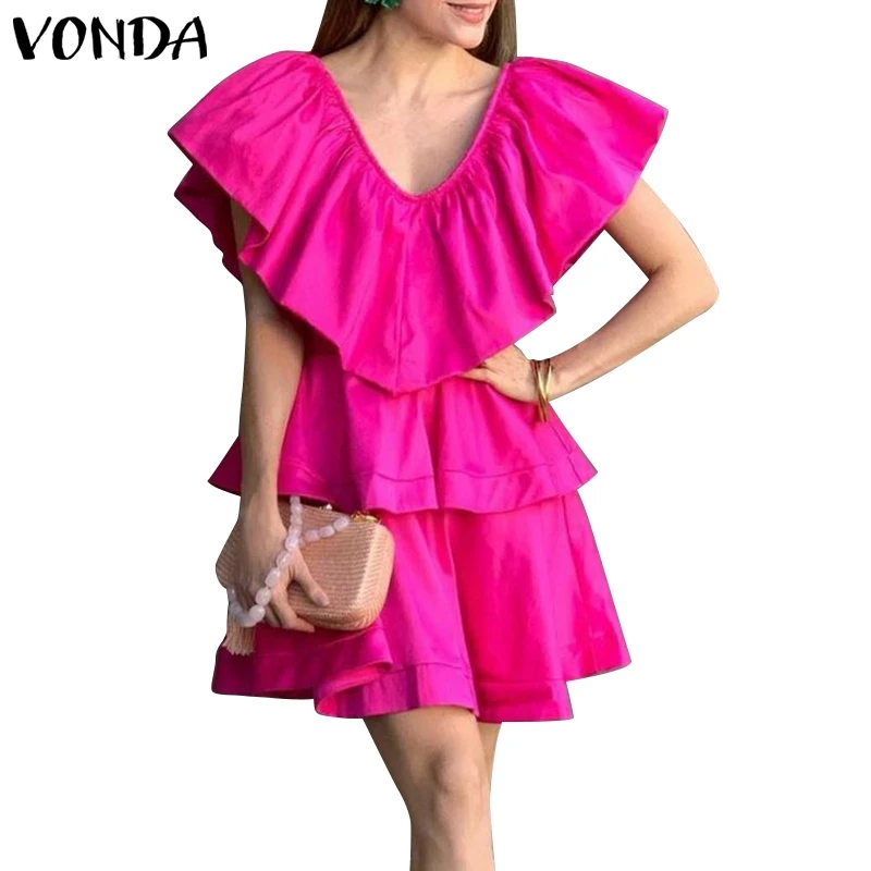 VONDA 2021 Women Holiday Sundress Bohemian Beach A-line Dress Female Casual Vintage Pleated Party Vestidos Oversized Robe Femme
VONDA 2021 Women Holiday Sundress Bohemian Beach A-line Dress Female Casual Vintage Pleated Party Vestidos Oversized Robe Femme