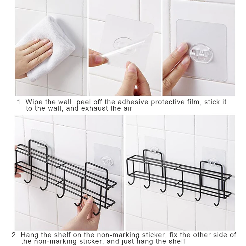 Iron Wall Mount Rack Kitchen Utensils Hanging Organizer with Hooks and Wall-mounted Storage For Saving Space
Iron Wall Mount Rack Kitchen Utensils Hanging Organizer with Hooks and Wall-mounted Storage For Saving Space