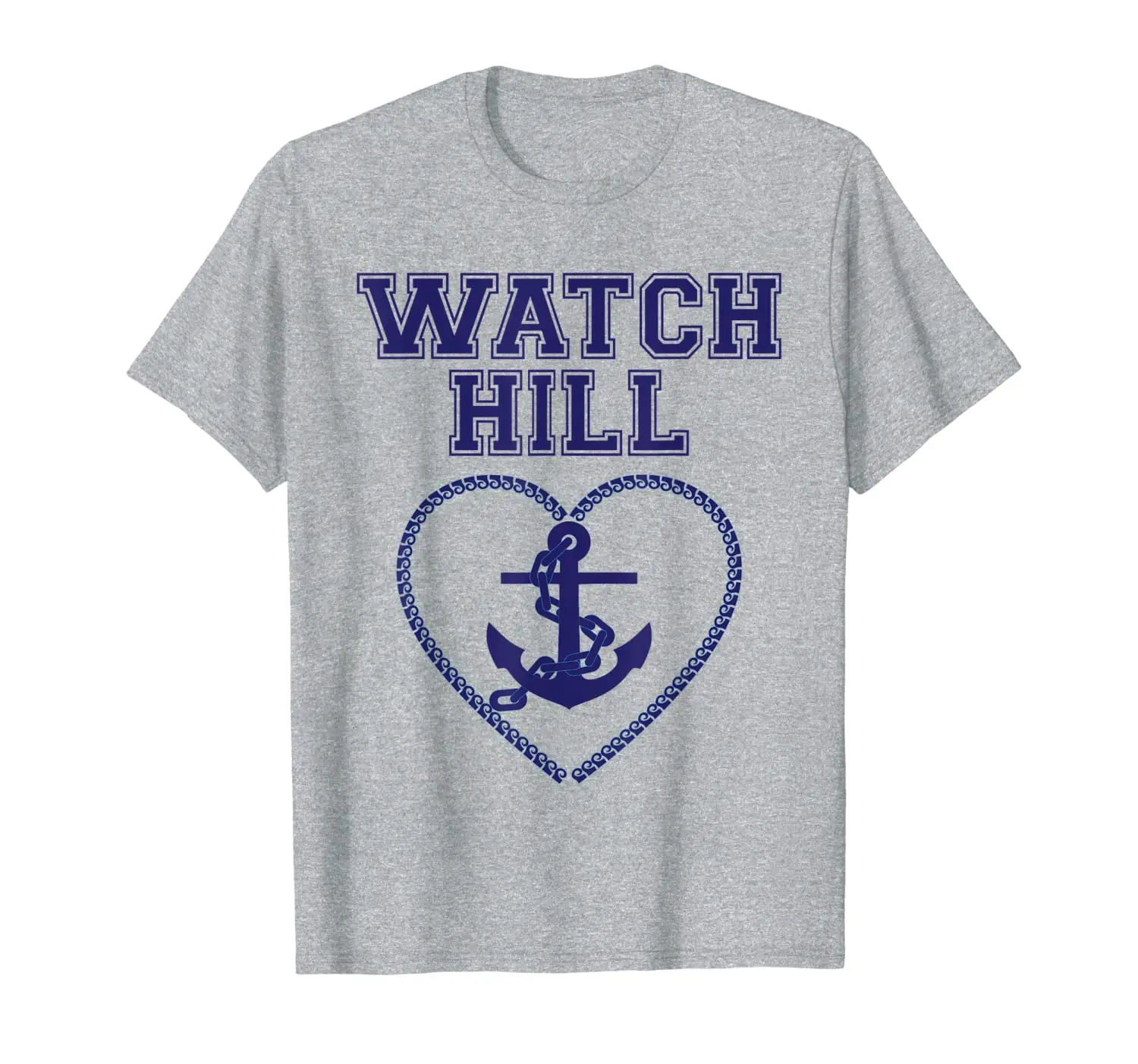 

Watch Hill Rhode Island RI Beach Anchor Heart Ocean Wave Sea T-Shirt