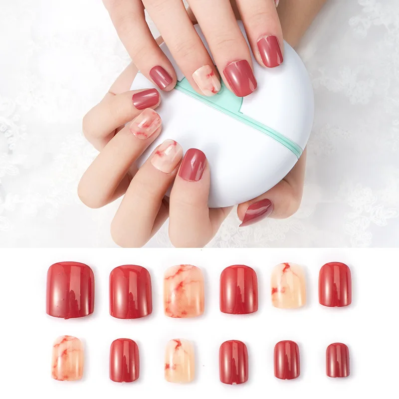 12 manicures with optional square heads Finished art fake nails Nail detachable fingernail fake nail stickers
12 manicures with optional square heads Finished art fake nails Nail detachable fingernail fake nail stickers