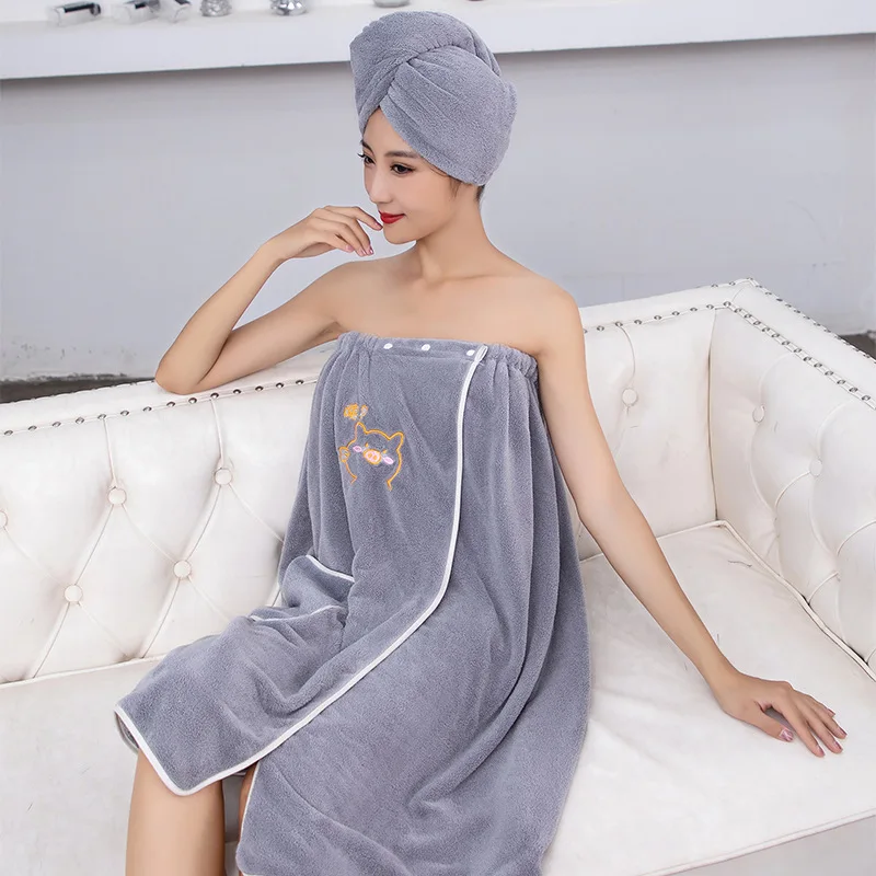 Women's bathrobe soft absorbent dress quick drying towel adult bath towel 100% brand new coral velvet
Women's bathrobe soft absorbent dress quick drying towel adult bath towel 100% brand new coral velvet