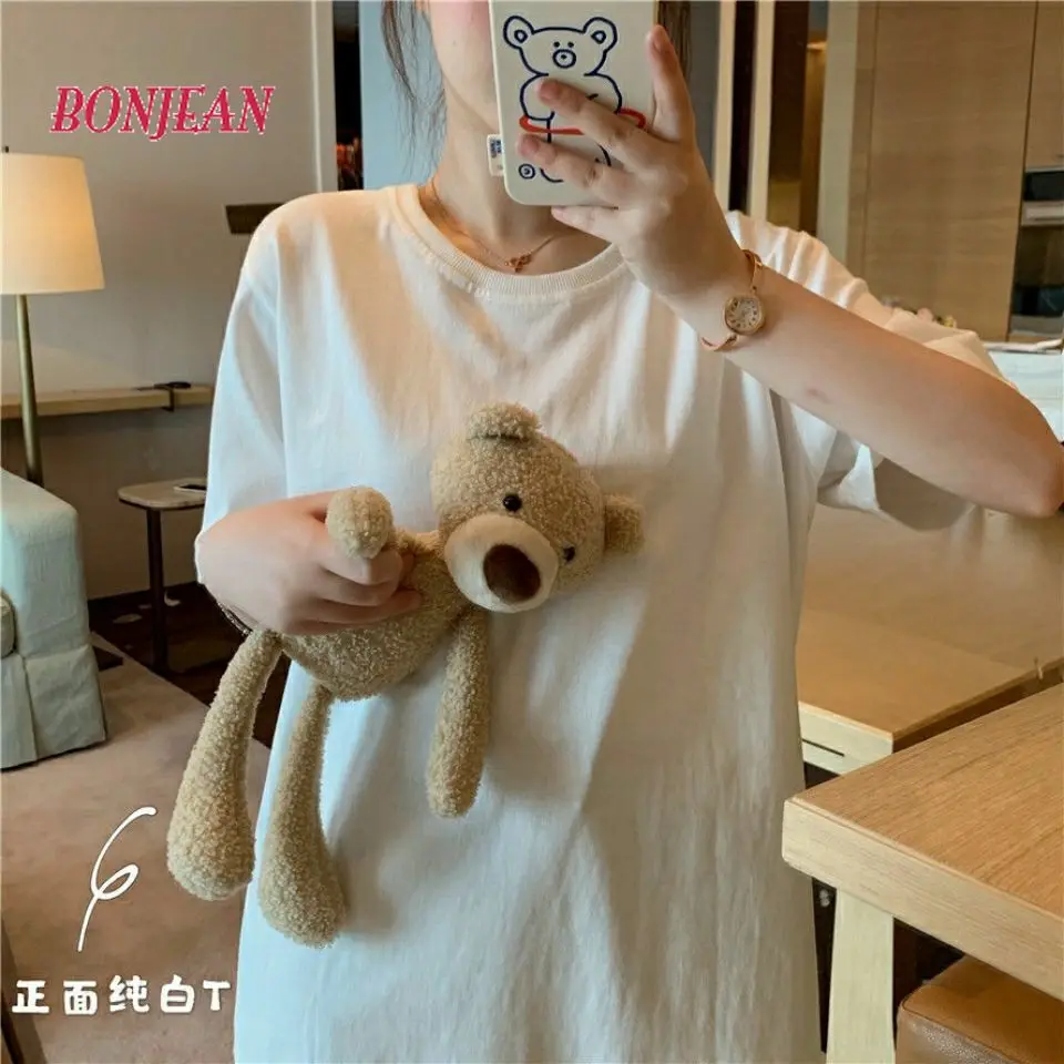 Summer T Shirt Women Cotton Harajuku Printed Dog Tops Plus Size Ins Funny Cartoon Loose Short Sleeve Casual T-shirt All-match
Summer T Shirt Women Cotton Harajuku Printed Dog Tops Plus Size Ins Funny Cartoon Loose Short Sleeve Casual T-shirt All-match