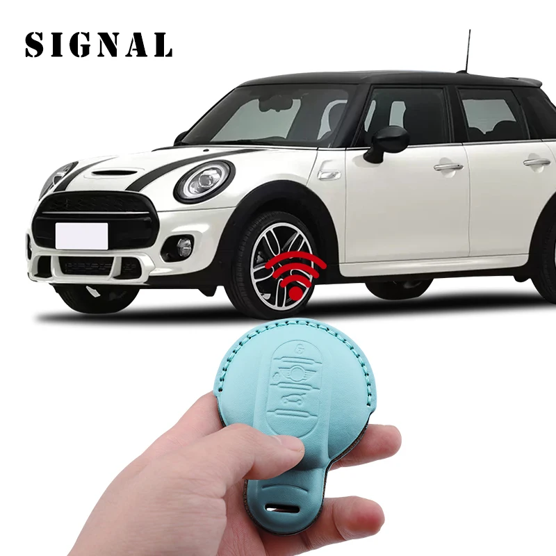 Leather Car Remote Smart Key Case Fob Cover Skin For MINI Cooper F54 Clubman F55 Hardtop F56 Hatchback F57 Covertible F60
Leather Car Remote Smart Key Case Fob Cover Skin For MINI Cooper F54 Clubman F55 Hardtop F56 Hatchback F57 Covertible F60