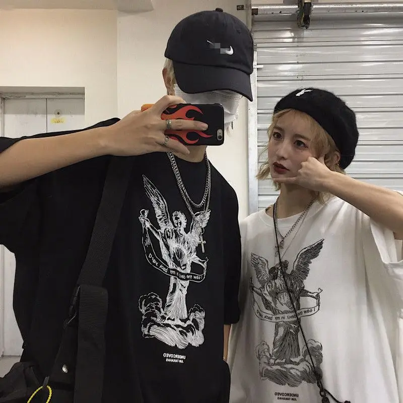 short-sleeved T-shirt summer Men clothing print o-neck oversize tops Harajuku style student casual t-shirts for man streetwear
short-sleeved T-shirt summer Men clothing print o-neck oversize tops Harajuku style student casual t-shirts for man streetwear