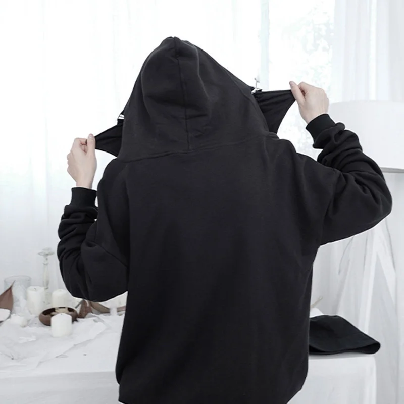 Black Loose Fit Buckle Brief Pocket Sweatshirt New Hooded Long Sleeve Women Big Size Fashion Spring Autumn 2021 1DD0614
Black Loose Fit Buckle Brief Pocket Sweatshirt New Hooded Long Sleeve Women Big Size Fashion Spring Autumn 2021 1DD0614